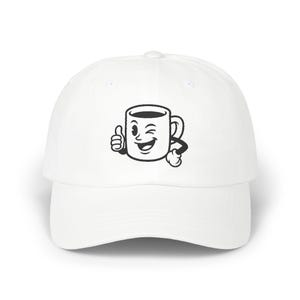 Cheerful Coffee Cap, Funny Hat, Casual Style, Unisex Baseball Cap