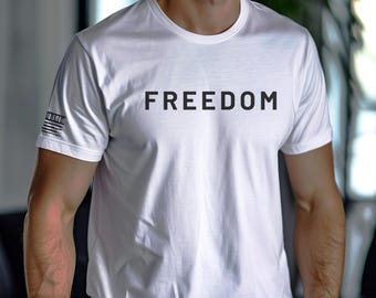 Maglietta Charlie Kirk Freedom: maglietta commemorativa unisex