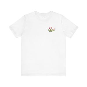 Spring Tulip Tee: Women Floral Graphic T-Shirt - Garden Lover Gift