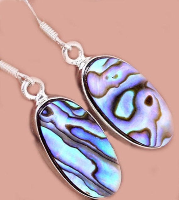 Sale, Abalone Shell or Mother of Pearl Earrings, … - image 1