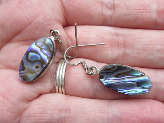 Sale, Abalone Shell or Mother of Pearl Earrings, … - image 2