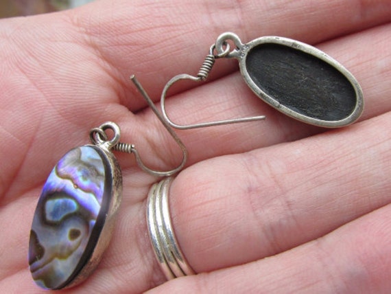 Sale, Abalone Shell or Mother of Pearl Earrings, … - image 3