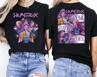 Huntrix T-Shirt, Demon Hunters Shirt, Huntrix T Shirt, Mira Rumi Joey Shirt, Demon Hunter Merch, Gift For Kpop Fan, Kpop Girls Shirt