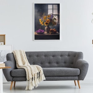 Affiche florale | Affiche avec fleurs | Image florale | Décoration murale