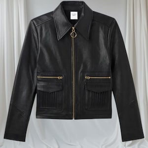 Handmade Italian Leather CEO Jacket: Modern Women's Style