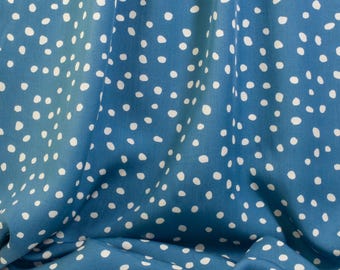 Polka Dot Confetti Lyocell Rayon Fabric by the Yard – Lightweight ECOVERO Viscose, 56" Wide