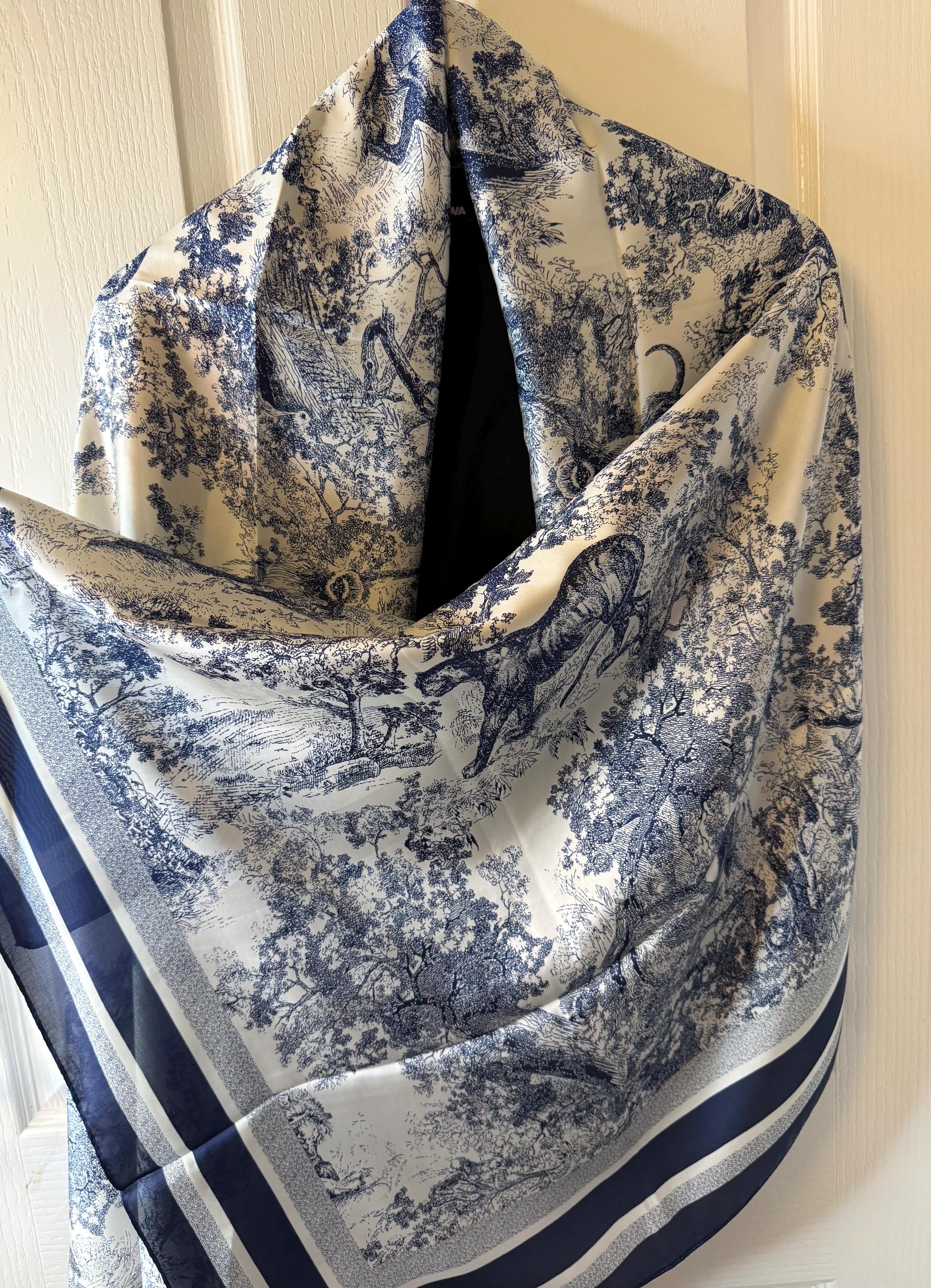Vintage French Scarf - Etsy