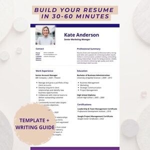 Resume Builder Kit: Word Workbook, ChatGPT Prompts, Canva Template