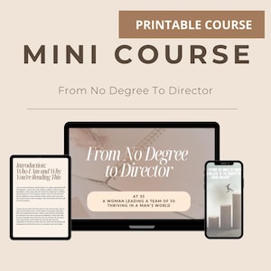 Career Growth Workbook for Women | Printable Leadership Tools | Promotion Planner | Ambitious Career Journal | Female Confidence Course