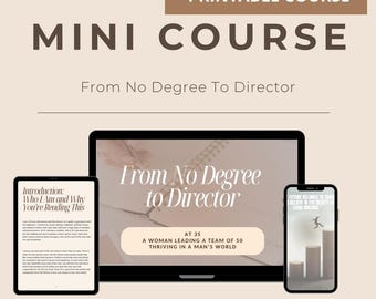 Career Growth Workbook for Women | Printable Leadership Tools | Promotion Planner | Ambitious Career Journal | Female Confidence Course