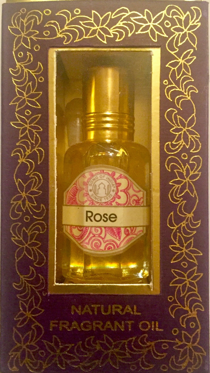 Song of India 2/2 Perfume Body Oil 12cc Roll-on Top Assorted Scents Rose