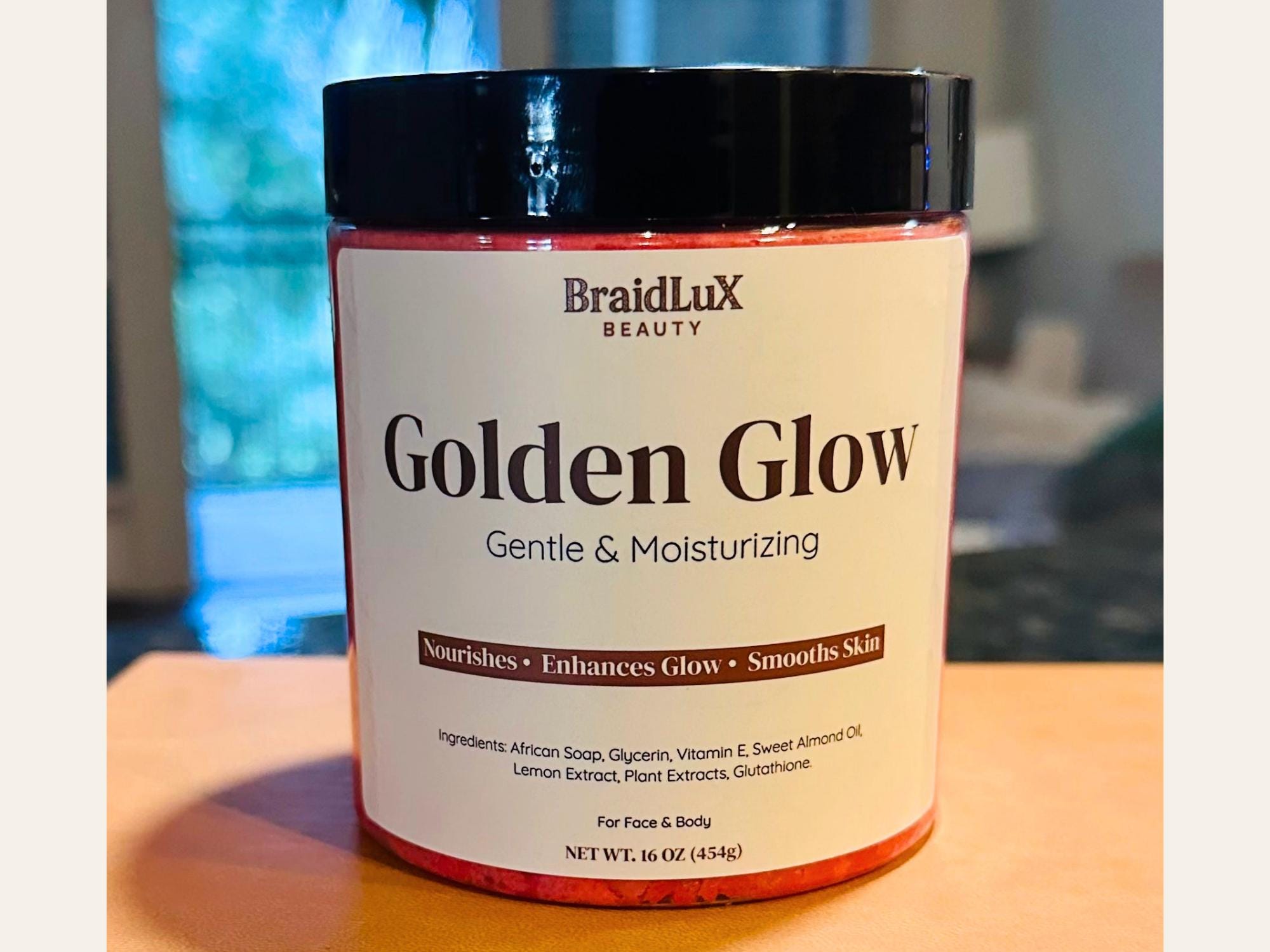 Golden Glow Cream Soap - Exfoliating African Soap, Enhances Radiance, Smooths Skin