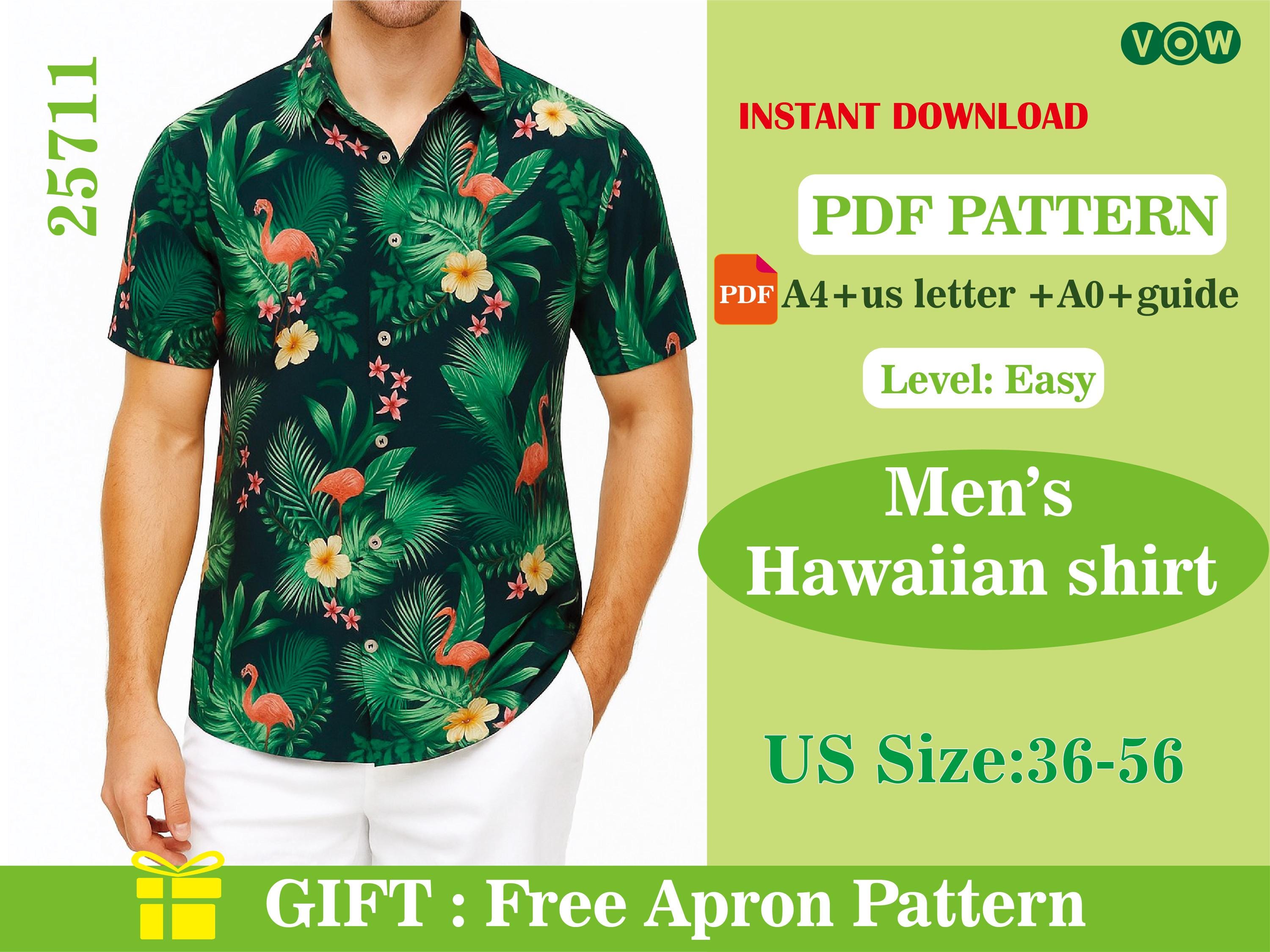 Chemise Hawaïenne MCD Tropical Classics - Taille L - 100% Coton - Motif Floral Noir Vert Olive Crème - Occasion Très Bon État