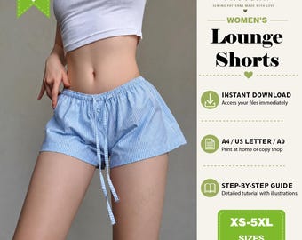 Mini Shorts & Home Pants Pattern | PDF Sewing Pattern for Cozy Lounge and Sleepwear
