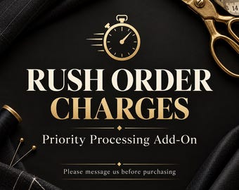 Charges for rush order preparation only