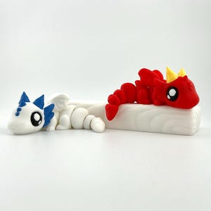 Flexi Baby Dragon Articulated Fidget 3D Printed Toy