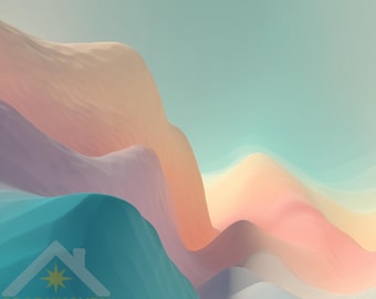 Minimal Pastel Abstract Wallpapers | 20 Unique and Premium 3K JPG Backgrounds (Desktop + Mobile) | Instant Digital Download, Commercial Use