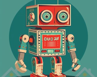 Retro Toy Packaging Art Prints: 50 Vintage Designs (Digital Download)