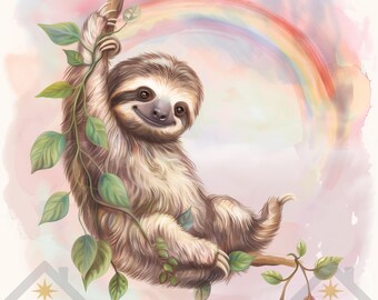 Boho Nursery Art Prints: 50 Whimsical Kids Room Decor (Digital Download)