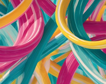 Pucci Inspired Geometric Wallpaper: 3K Desktop & Mobile Backgrounds (Digital Download)