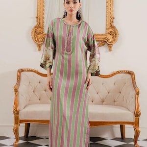 green emerald velvet dress LULUSAR SILK MINT GREEN| UNSTITCHED PARTY WEAR| TOP PAKISTANI DRESS BY –  Shaebiz Collection