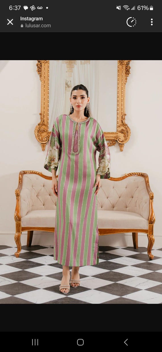 Pakistani Designer "lulusar" 1pc Kaftan Dress - Etsy Pakistani Designer "lulusar" 1pc Kaftan Dress - Etsy