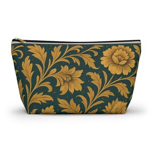 Floral Print Accessory Pouch, Stylish Makeup Bag, Travel Organizer, Gift for Her, Floral Storage
