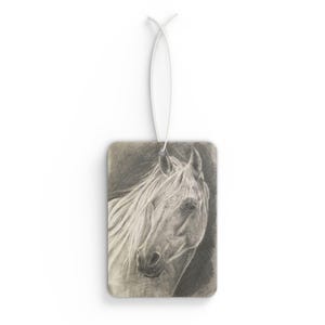 Equine Serenity Car Air Freshener, Horse Decor, Automotive Aromatherapy, Gift for Horse Lovers, Equestrian Accessory