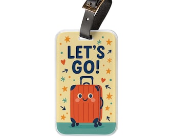 Bright Acrylic Luggage Tag: Personalized Travel Accessory