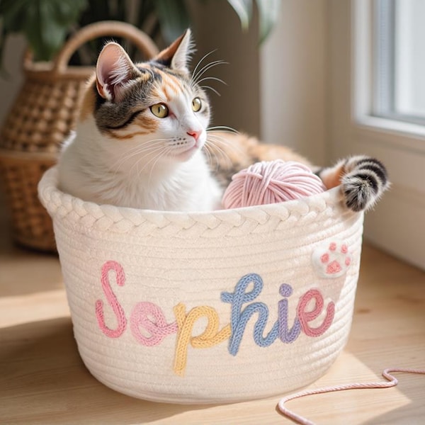 Personlig husdjurskorg · Kattleksakslåda · Present till husdjursnamn · Present till kattkorg · Förvaringskorg för husdjur · Mysig säng för små husdjur · Presenter till husdjursälskare