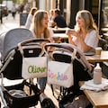 Custom Stroller Organizer Pouch, Twin Baby Gift, Personalized Puffy Diaper Bag, Matching Sibling Bags, Mom Friends Baby Shower Gift