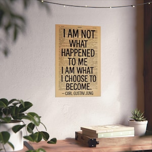 carl jung wall art, carl jung, therapy office decor, psychology quotes, philosophy quote, self awareness, personal growth, mental health