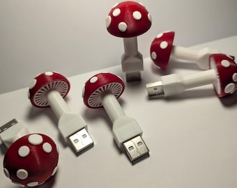 Mushroom Light, Color Cycling LED Accent Lamp (USB Powered)
