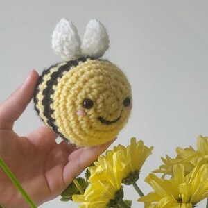 Crochet Bumblebee Plushie Amigurumi Stuffed Toy