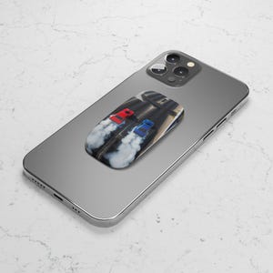 Rennauto-Handygriff, Auto-Liebhaber-Geschenk, beweglicher Ständerzubehör, Gaming-Handyhalter, verstellbarer Handygriff