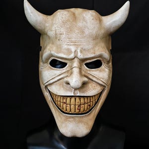 The Grabber Smile Full Face Mask from The Black Phone - Terrifying Prop for Halloween Dance Party