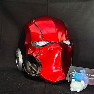 Red Hood Jason Todd Cosplay Helm | Von DC Comics/Arkham Knight Universe | 1:1 Nachbildung aus hochfestem Resin