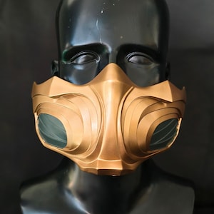 Mortal Kombat 1 Scorpion Half Face Mask