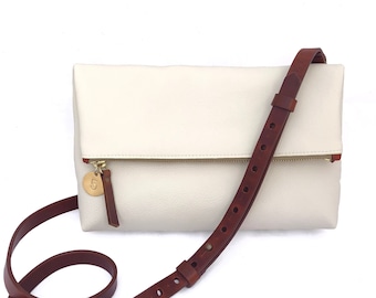 Medium Leather Crossbody Purse – “The Betty” (multiple colors)