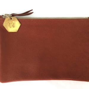 Medium Leather Clutch / Pouch (multiple colors)