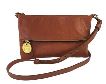 Medium Leather Crossbody Purse – “The Betty” (multiple colors)