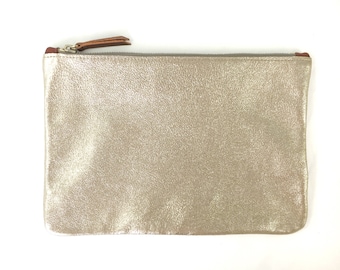 Large Leather Clutch (multiple colors)