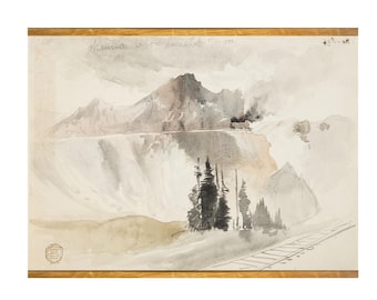 Large Landscape Wall Art | Canvas Tapestry | Modern Wall Hanging | Fade-Resistant Colours