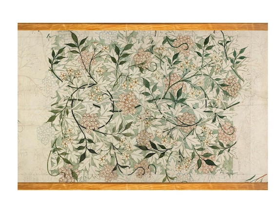 William Morris Landscape Canvas Wall Hanging - Boho Tapestry