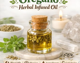 Aceite de orégano con infusión de hierbas – Frasco pequeño para rituales (4,5 ml)