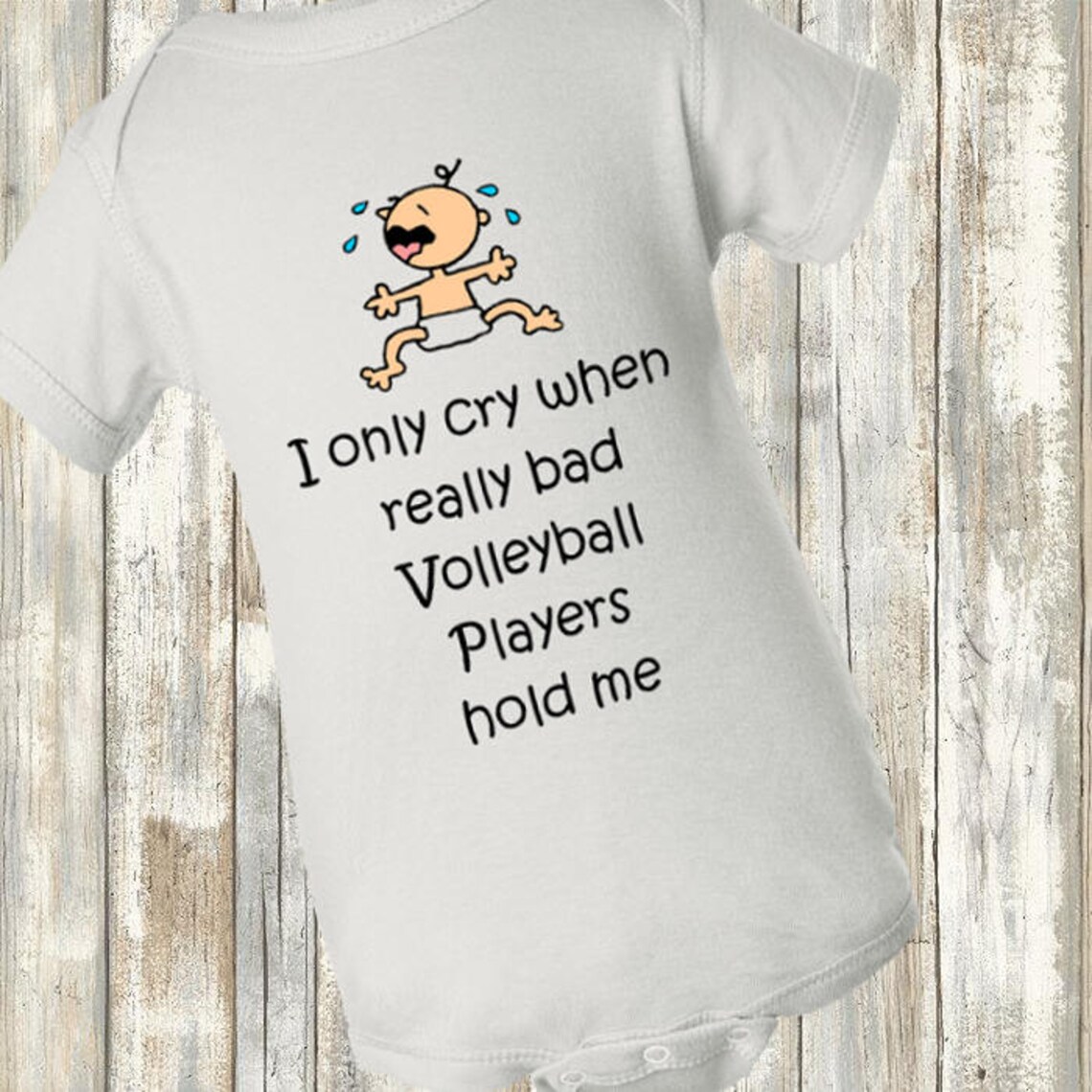 Volleyball Baby One Piece Bad Volleyball Etsy