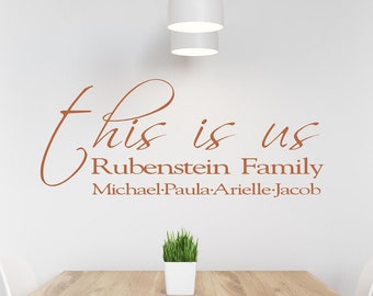 This is Us Decal-This Is Us Wall Decor-This Is Us Family Monogram-Family Monogram-Farmhouse Decor-Family Wall Decor-Family Farmhouse