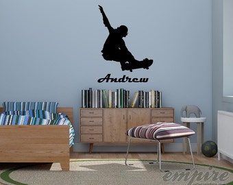 Skateboarder Decal, Skate boarder Sticker, Skate Board Decal, Personalized Decal, Skateboard Tricks, Skate Boarding Decal, Skater Decal