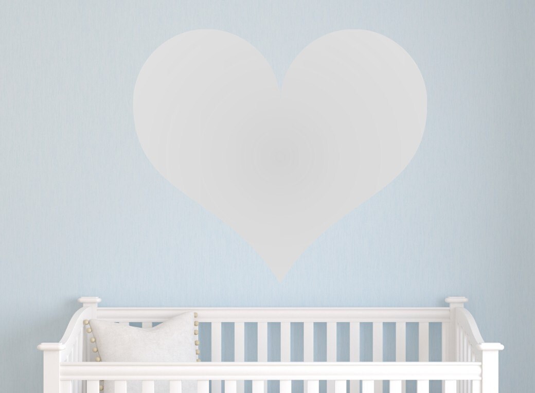 Heart Wall Decal Large Heart Wall Decal Heart Decal Large Etsy