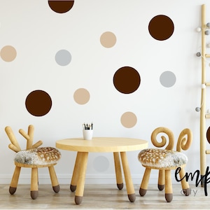 Polka Dots Decal-Circles-Bubbles Stickers-Boys Nursery-Personalization-Custom Name-Dots Vinyl Decals-Wallpaper-Pattern zdjęcie 1